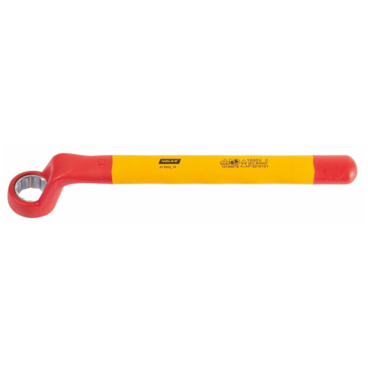 Cờ lê đầu vòng , cách điện 1000V Holex 19mm Cờ lê đầu vòng , cách điện 1000V Holex 19mm